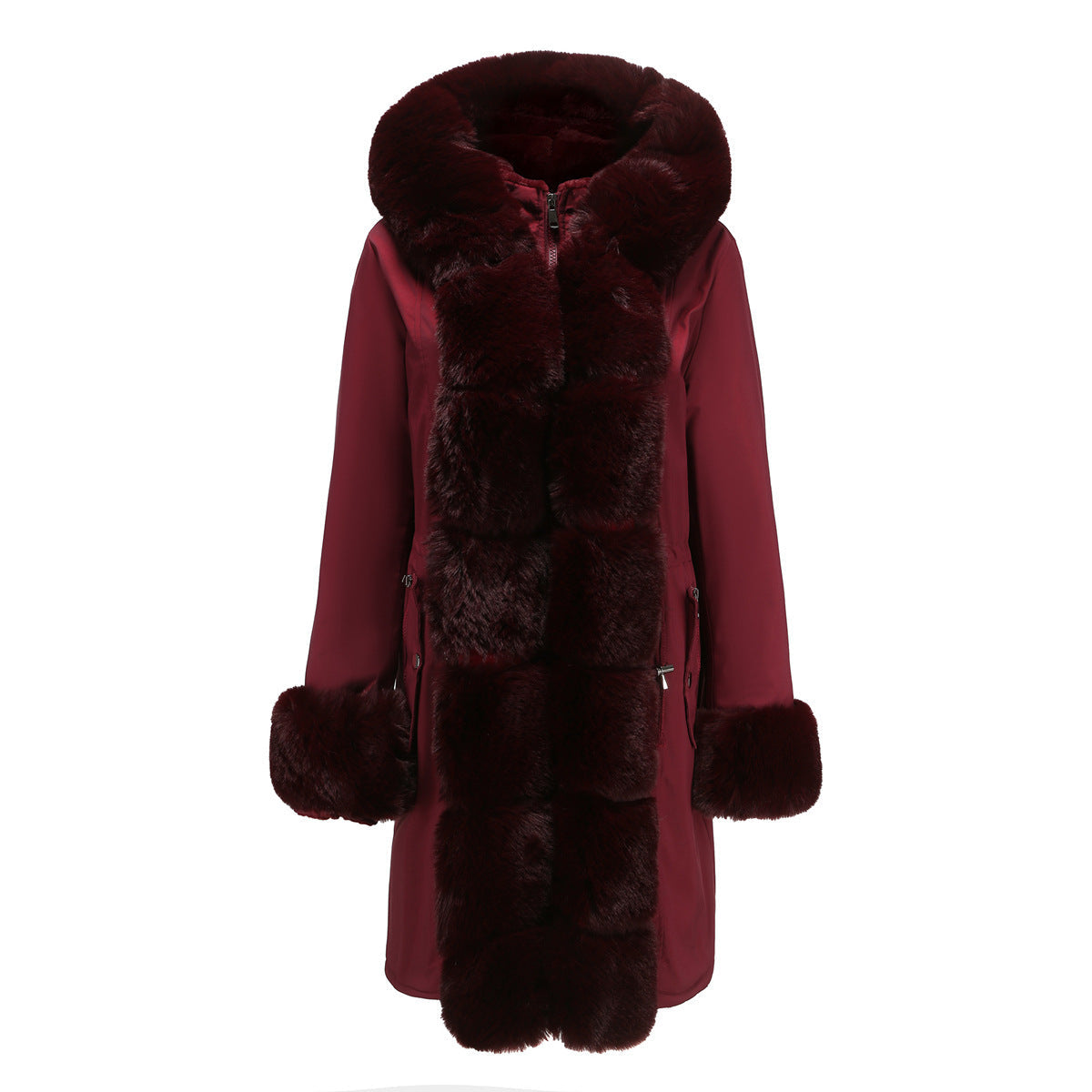 Manteau Lusie Matelassé – Parka Élégante à Col Fourrure