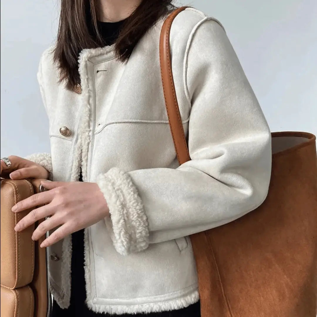 Clémence Soft and Elegant Sherpa Jacket