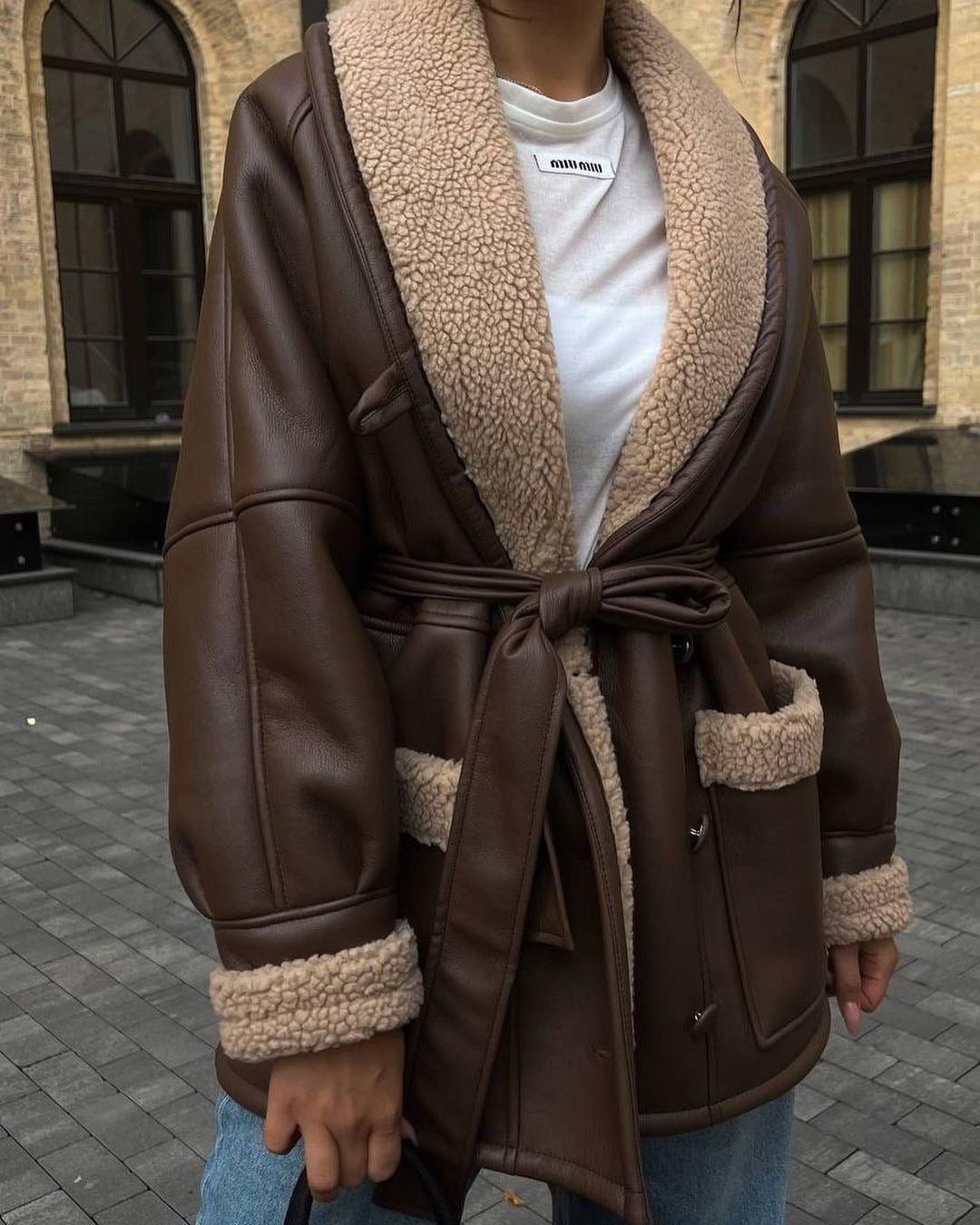 Manteau Style Coréen – Manches Longues Avec Poches