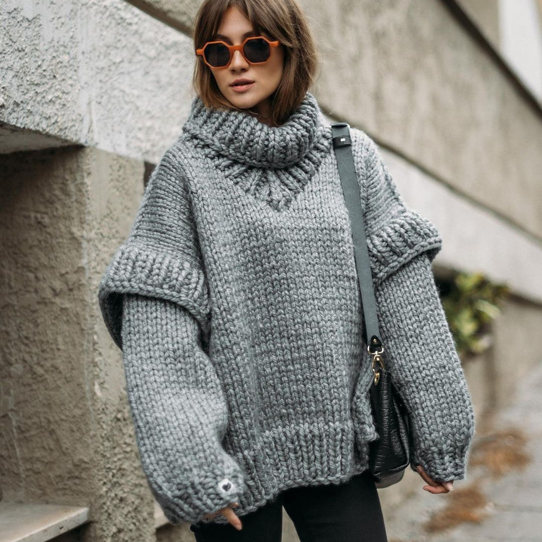 Fluffy – Pull Col Roulé Doux & Élégant