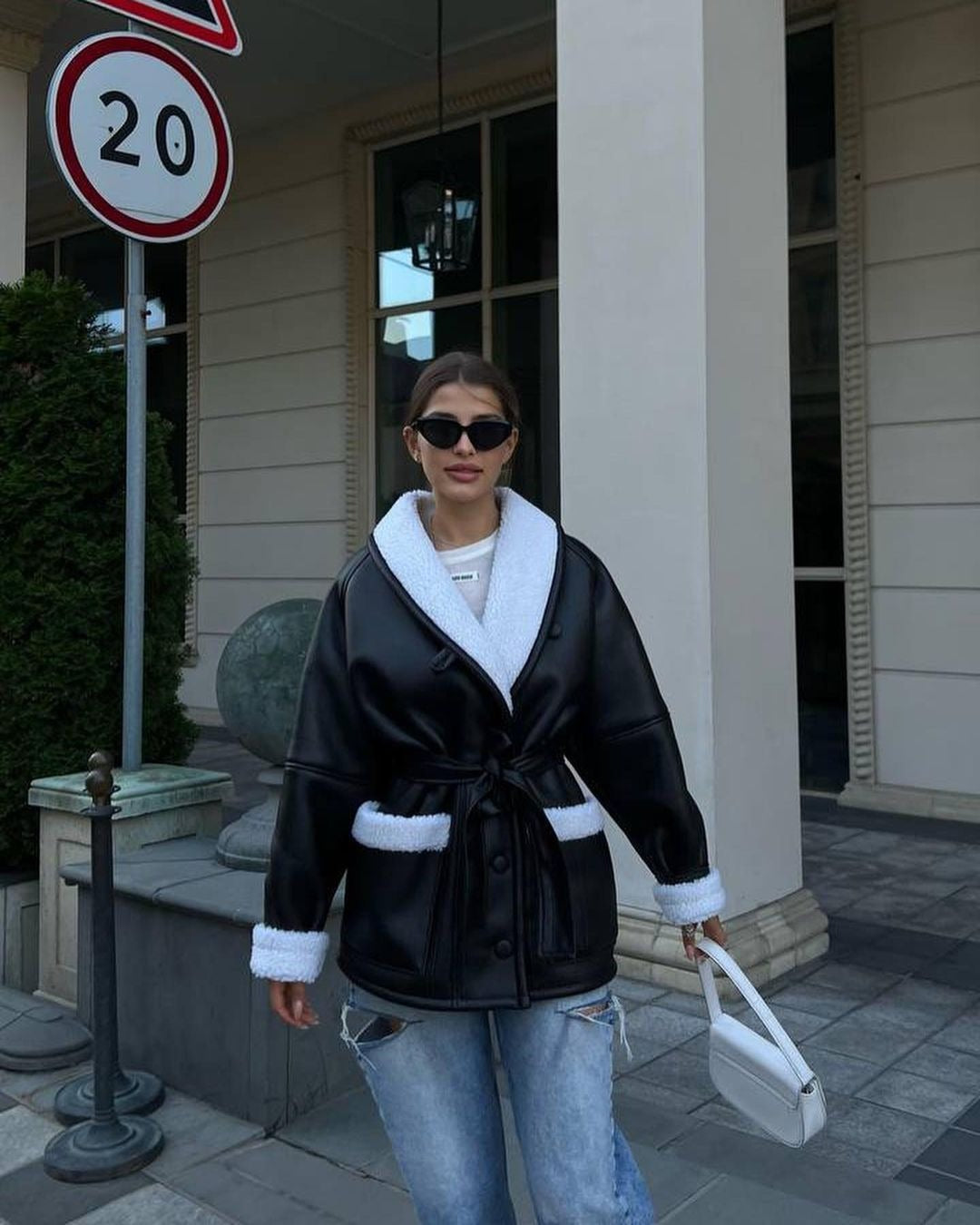 Manteau Style Coréen – Manches Longues Avec Poches