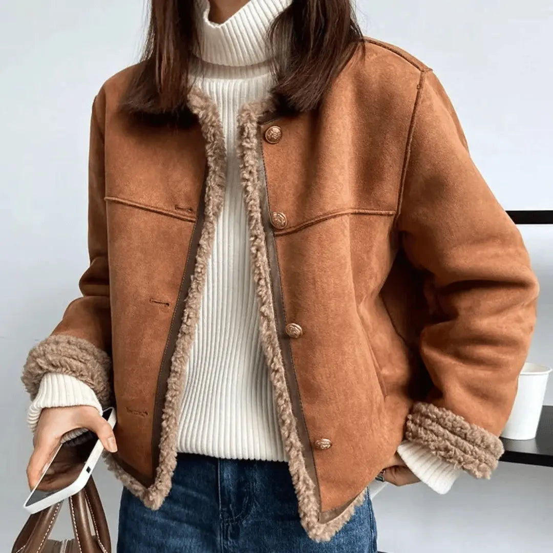 Clémence Soft and Elegant Sherpa Jacket