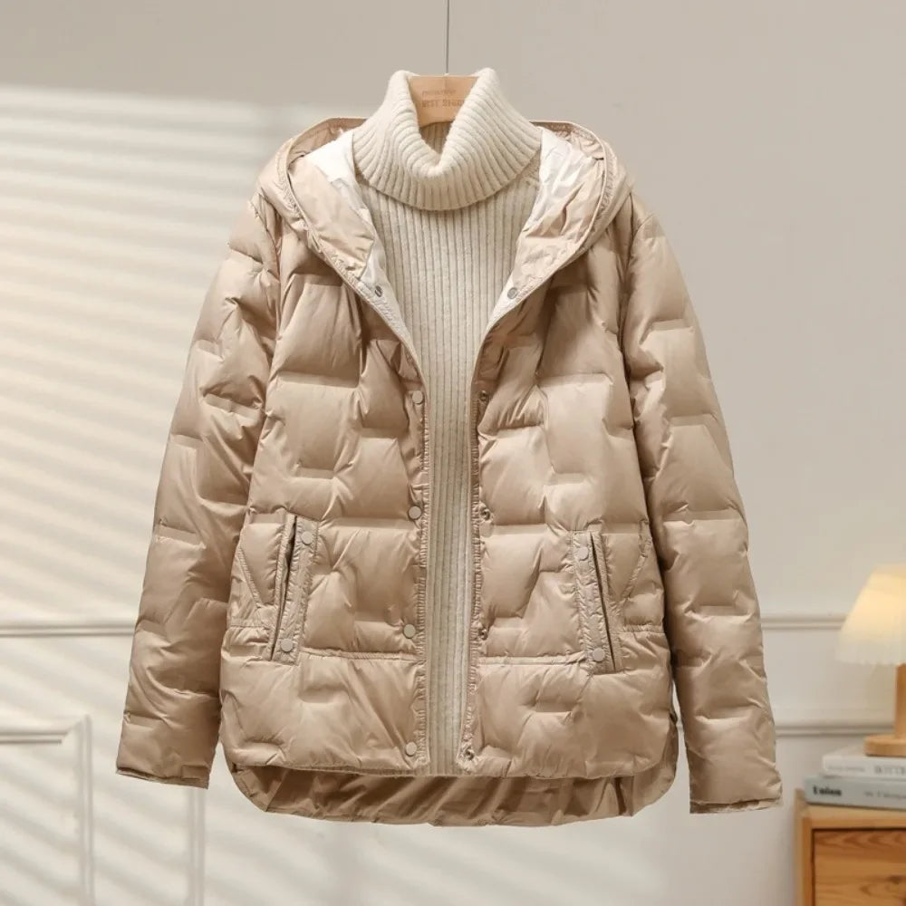 Léa Elegant and Warm Goose Down Puffer Jacket