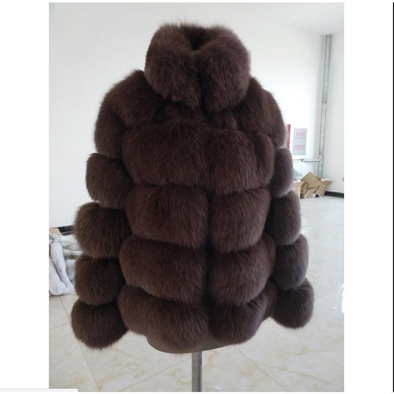 Manteau Faux Fox Fourrure