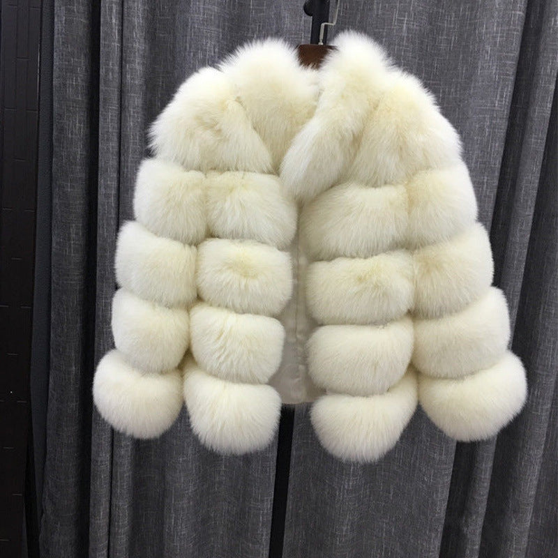 Manteau Faux Fox Fourrure