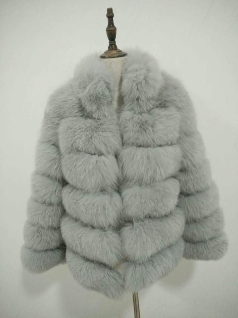 Manteau Faux Fox Fourrure