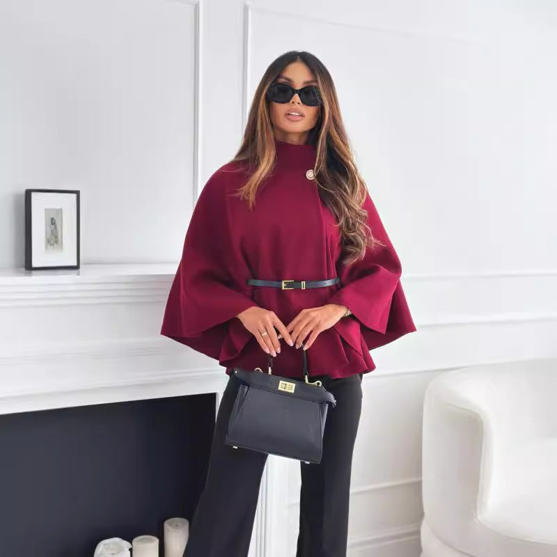 Belted Poncho – Reinvented Elegance