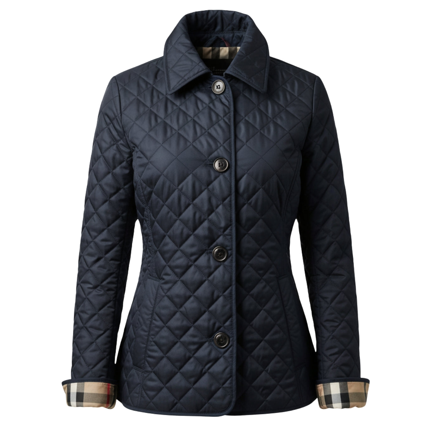 Elegant Quilted Fitted Coat Sophie