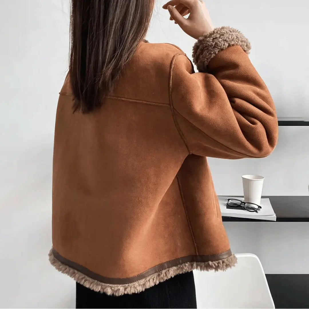 Clémence Soft and Elegant Sherpa Jacket