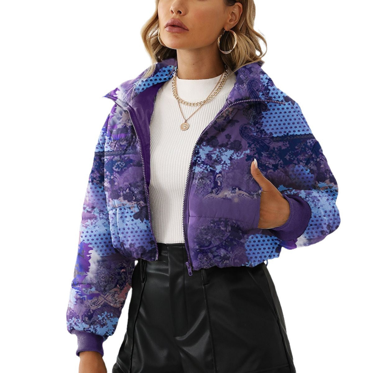 Short Printed Jacket – Bread Coat Style