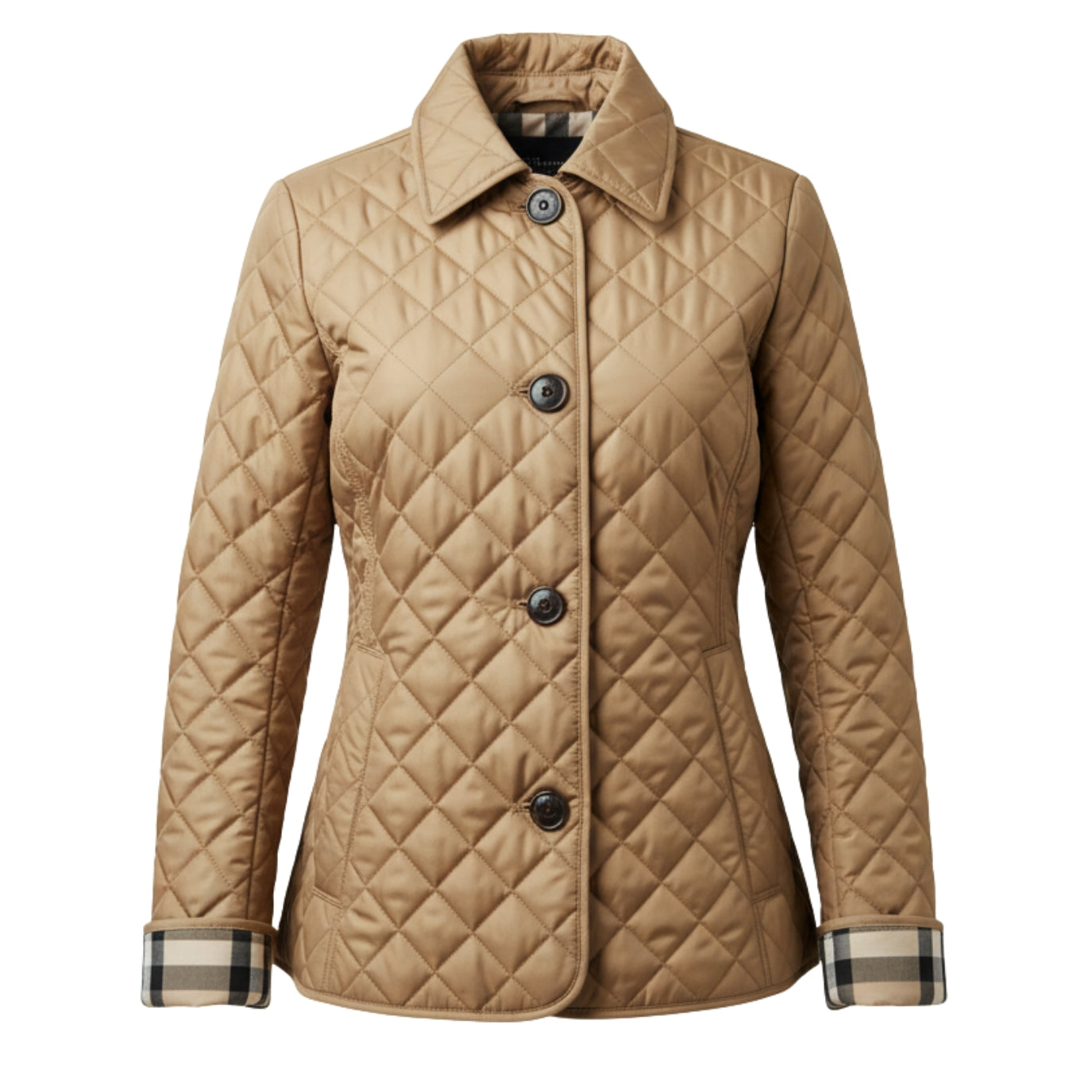 Elegant Quilted Fitted Coat Sophie