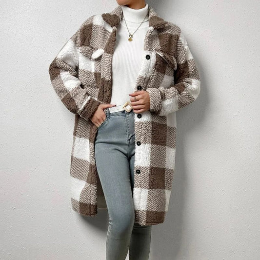 Élise Soft Plaid Wool Jacket