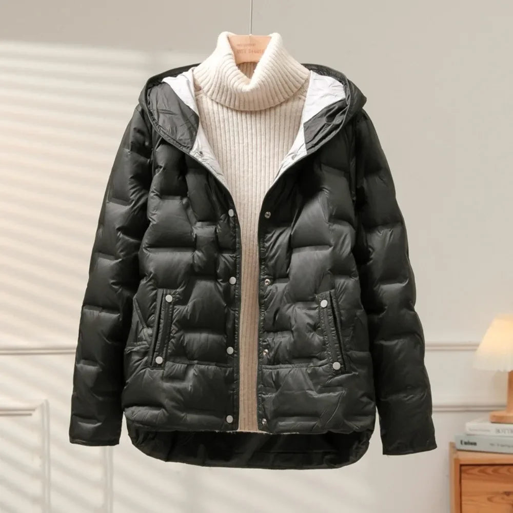 Léa Elegant and Warm Goose Down Puffer Jacket