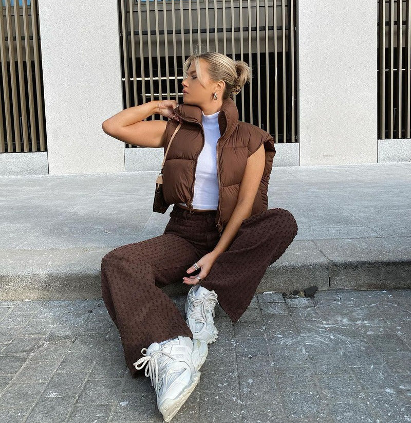 Short Winter Vest Without Sleeves – British Elegance and Style