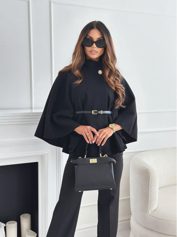 Belted Poncho – Reinvented Elegance