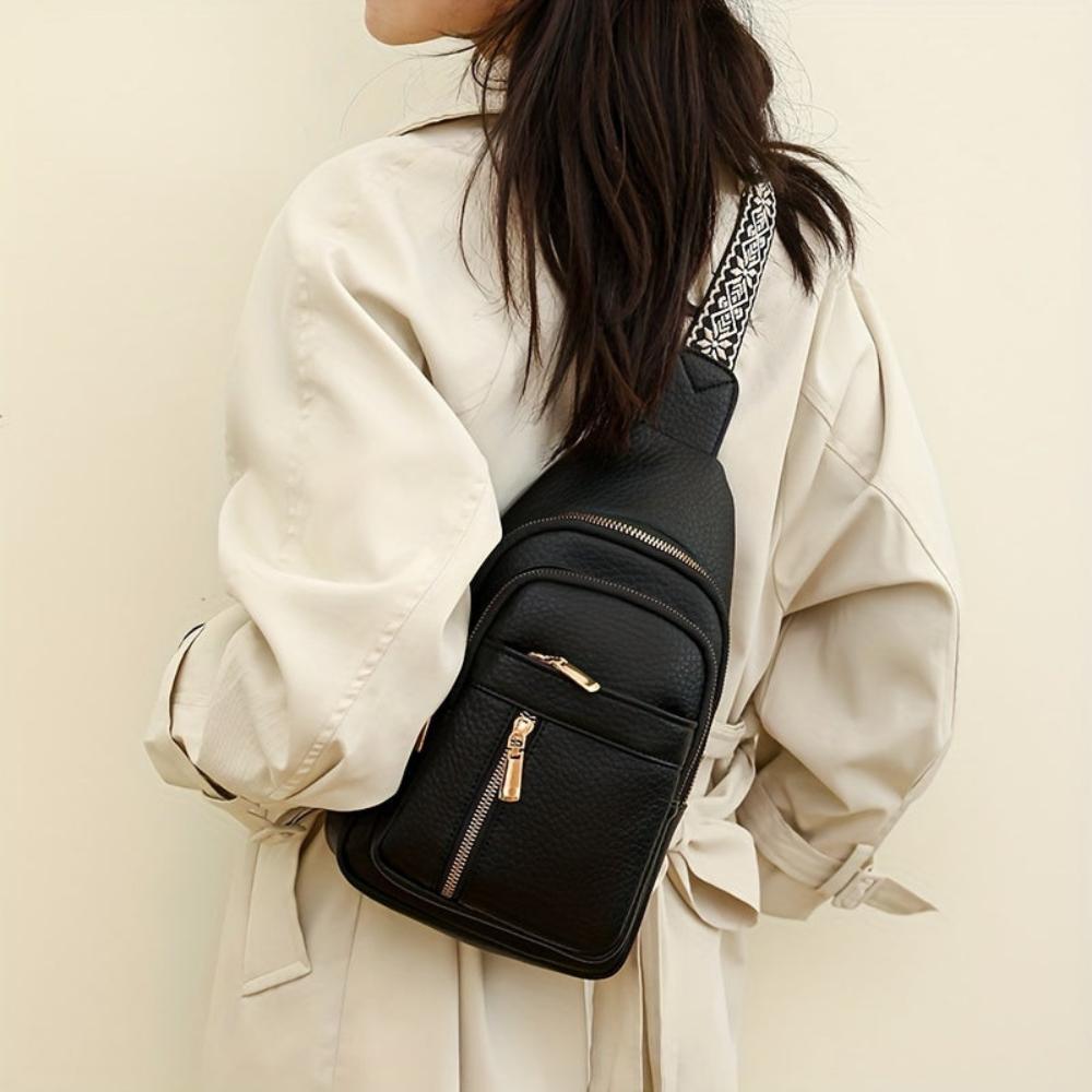 Elegant and Practical Vegan Leather Shoulder Bag by Élise