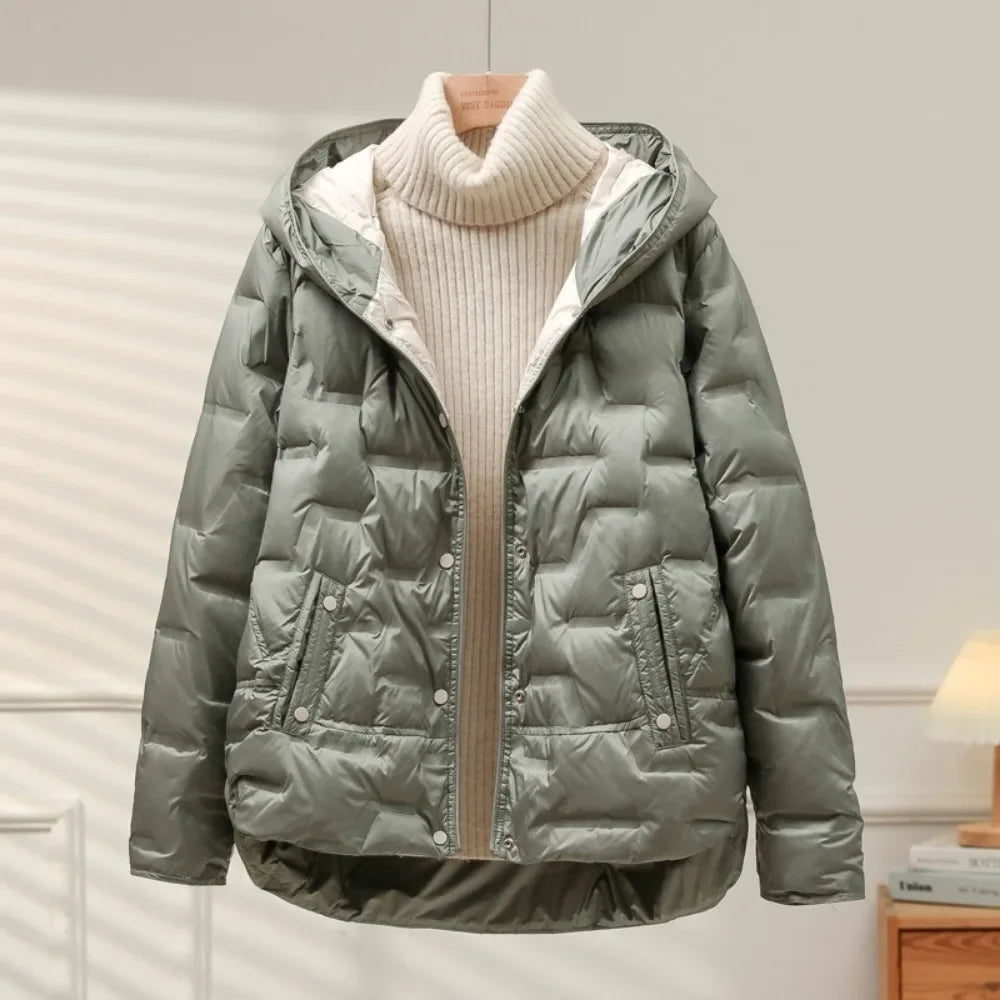 Léa Elegant and Warm Goose Down Puffer Jacket