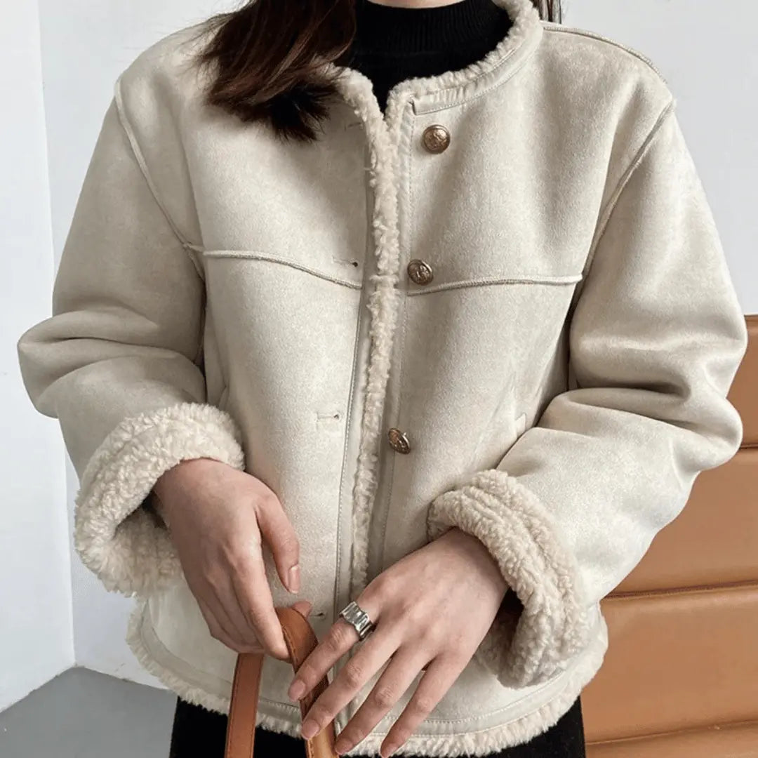 Clémence Soft and Elegant Sherpa Jacket