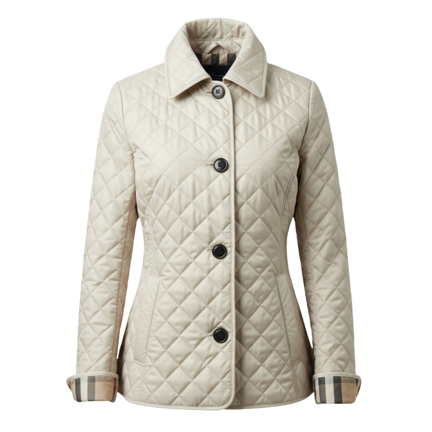 Elegant Quilted Fitted Coat Sophie
