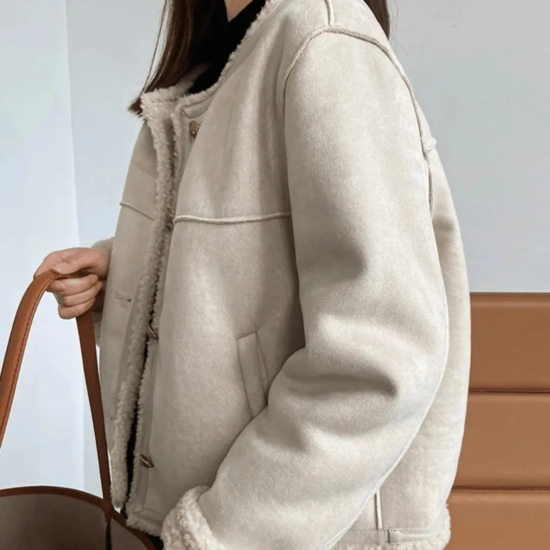 Clémence Soft and Elegant Sherpa Jacket