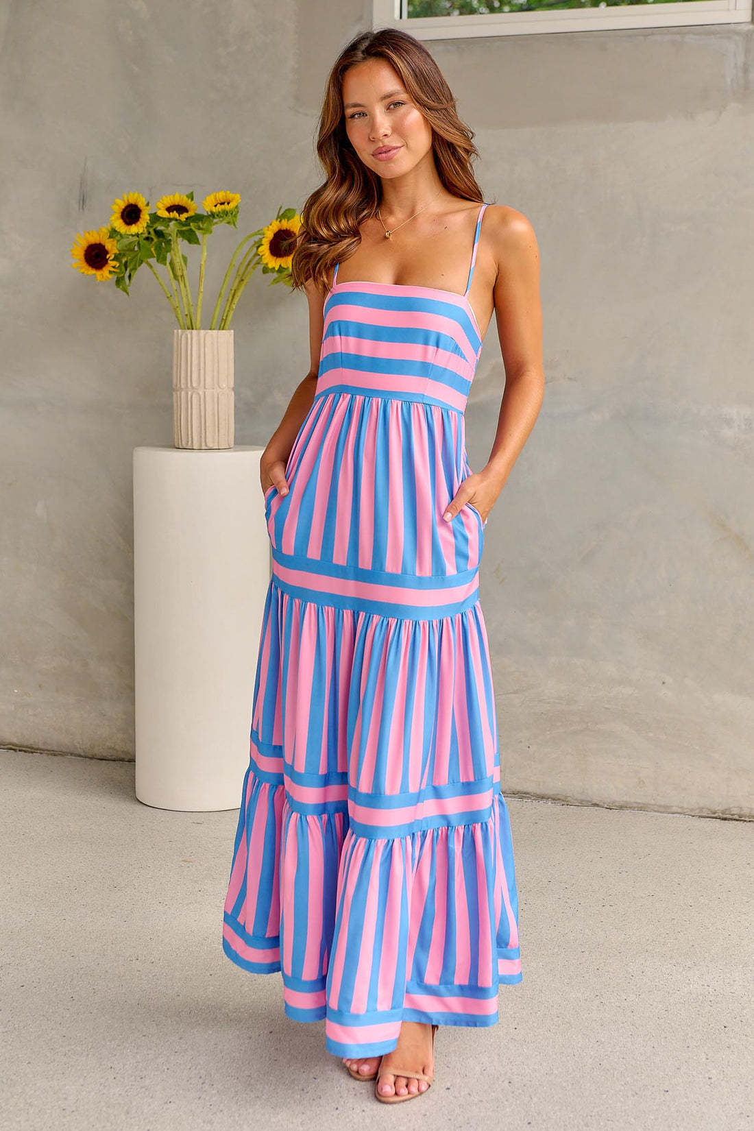 SOLÈNE – ROBE FLUIDE À RAYURES