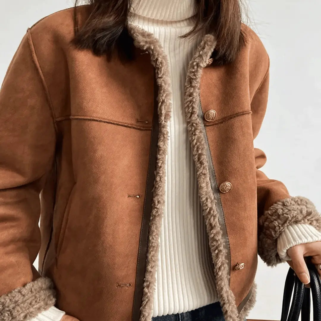 Clémence Soft and Elegant Sherpa Jacket