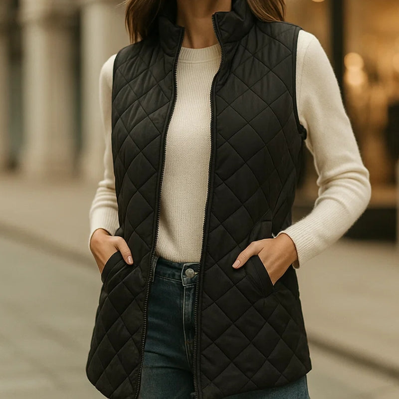 Léa Elegant Quilted Jacket