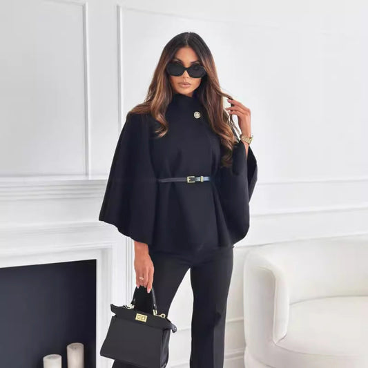 Belted Poncho – Reinvented Elegance