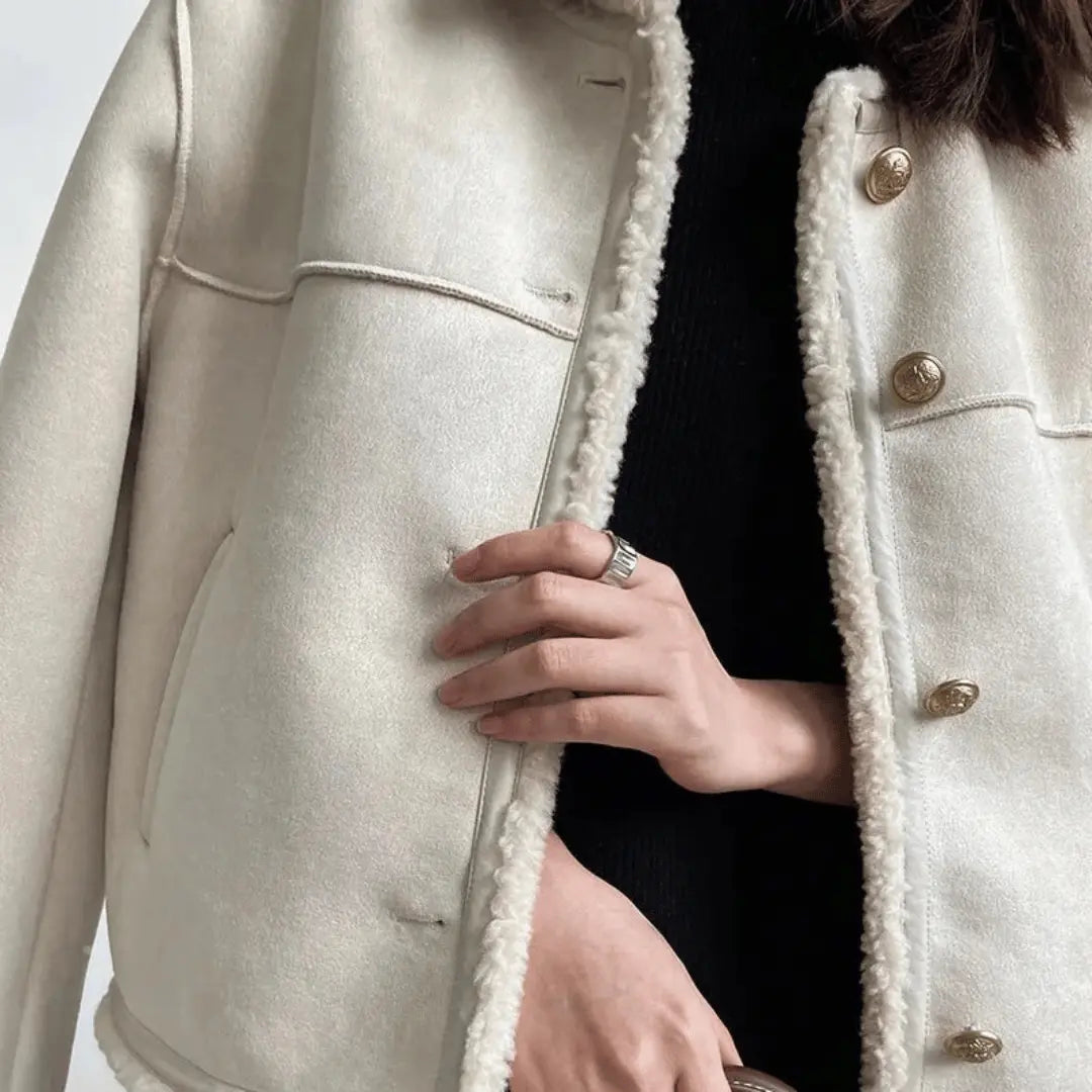 Clémence Soft and Elegant Sherpa Jacket