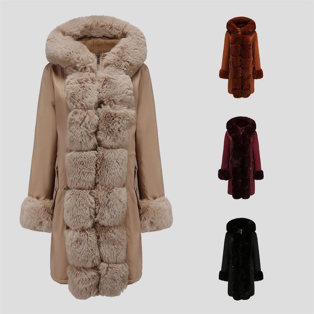 Manteau Lusie Matelassé – Parka Élégante à Col Fourrure