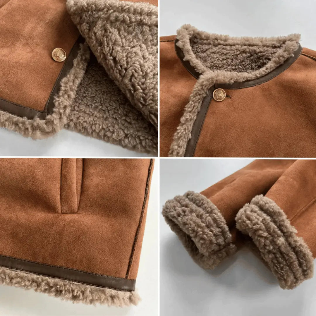 Clémence Soft and Elegant Sherpa Jacket