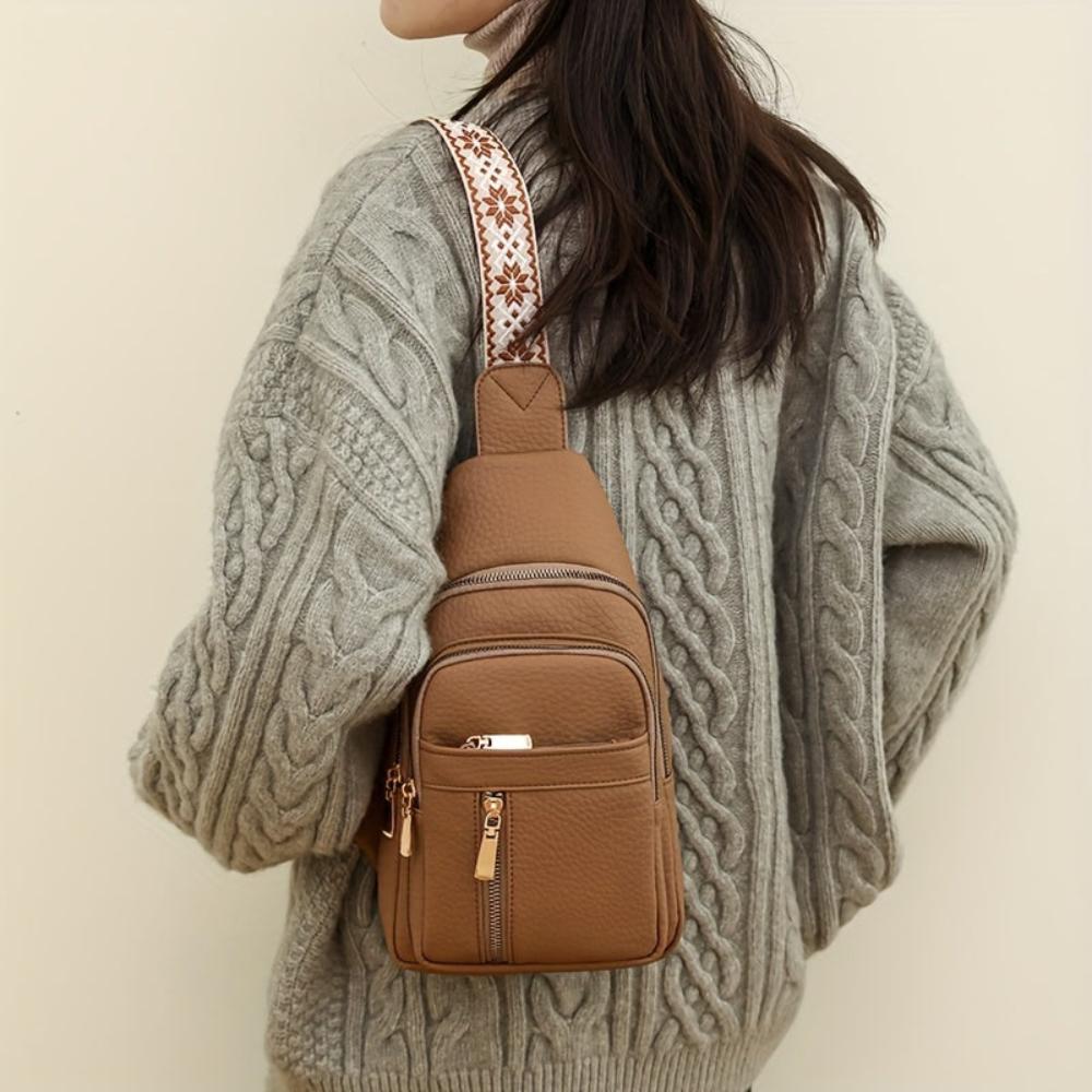 Elegant and Practical Vegan Leather Shoulder Bag by Élise