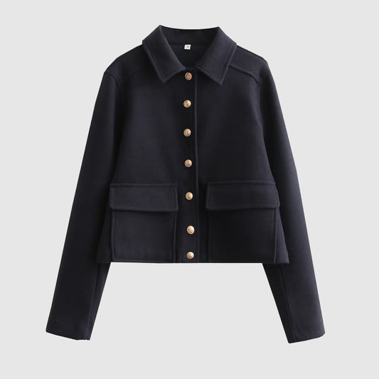 Emma Chic Short Coat in Wool