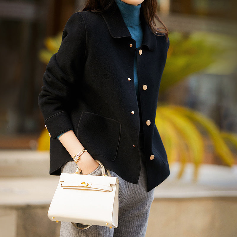 Clara Short Coat in Soft Synthetic Wool