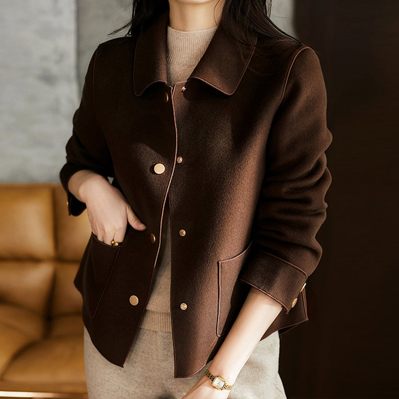 Clara Short Coat in Soft Synthetic Wool