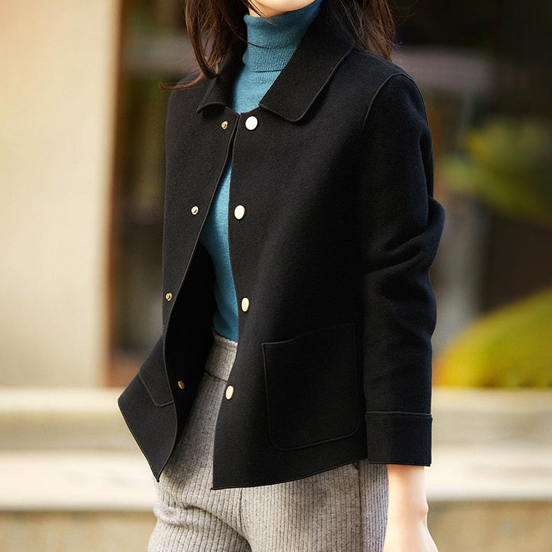 Clara Short Coat in Soft Synthetic Wool