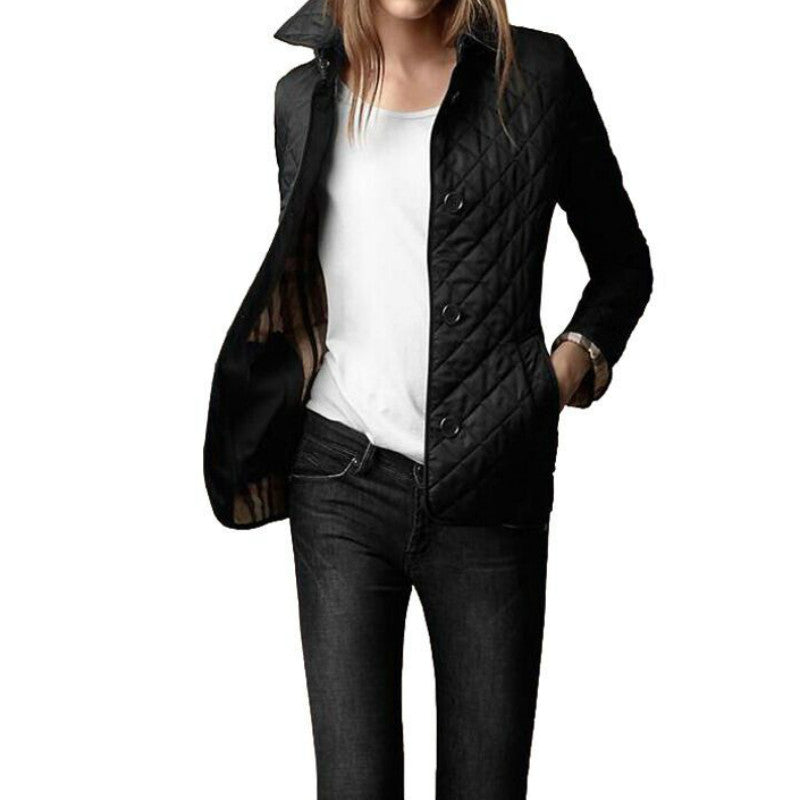 Elegant Quilted Fitted Coat Sophie