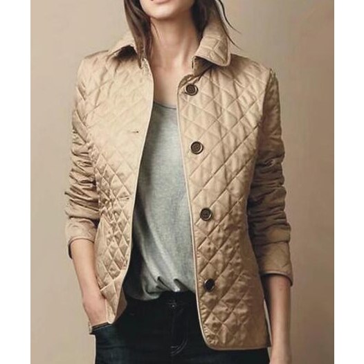 Elegant Quilted Fitted Coat Sophie