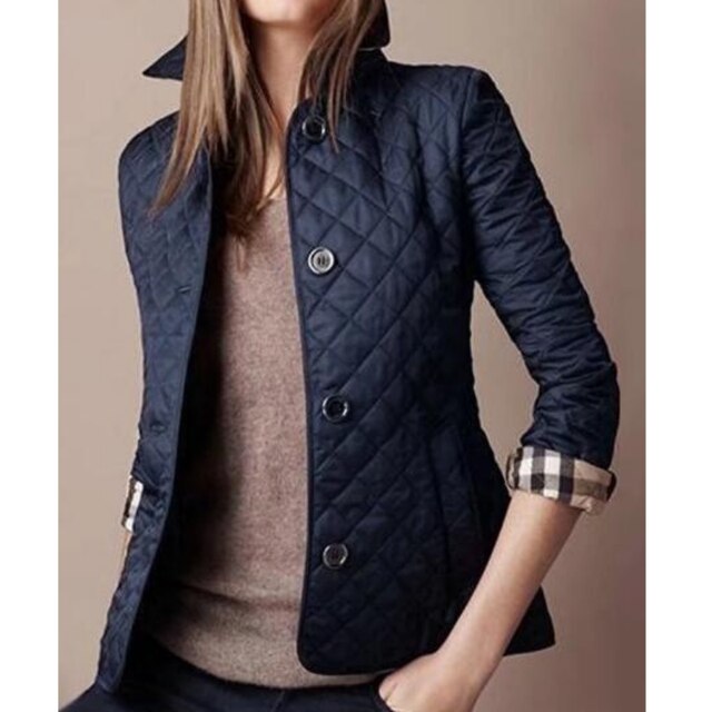 Elegant Quilted Fitted Coat Sophie