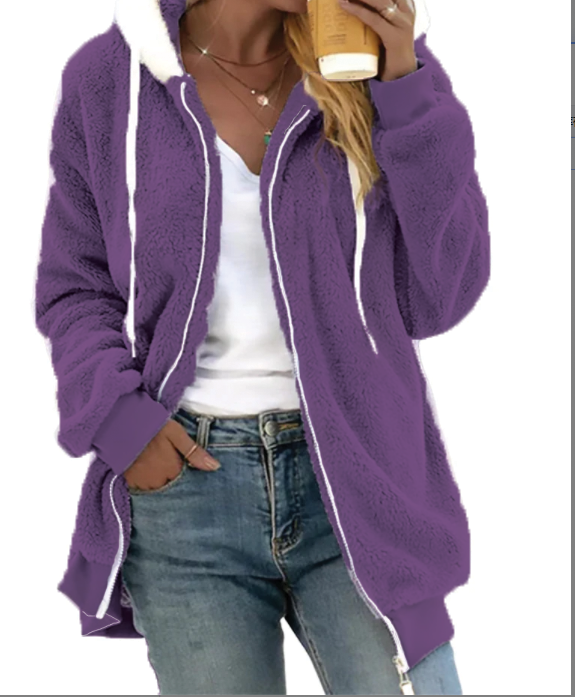 Thérèse Soft and Casual Zip-Up Fleece Jacket