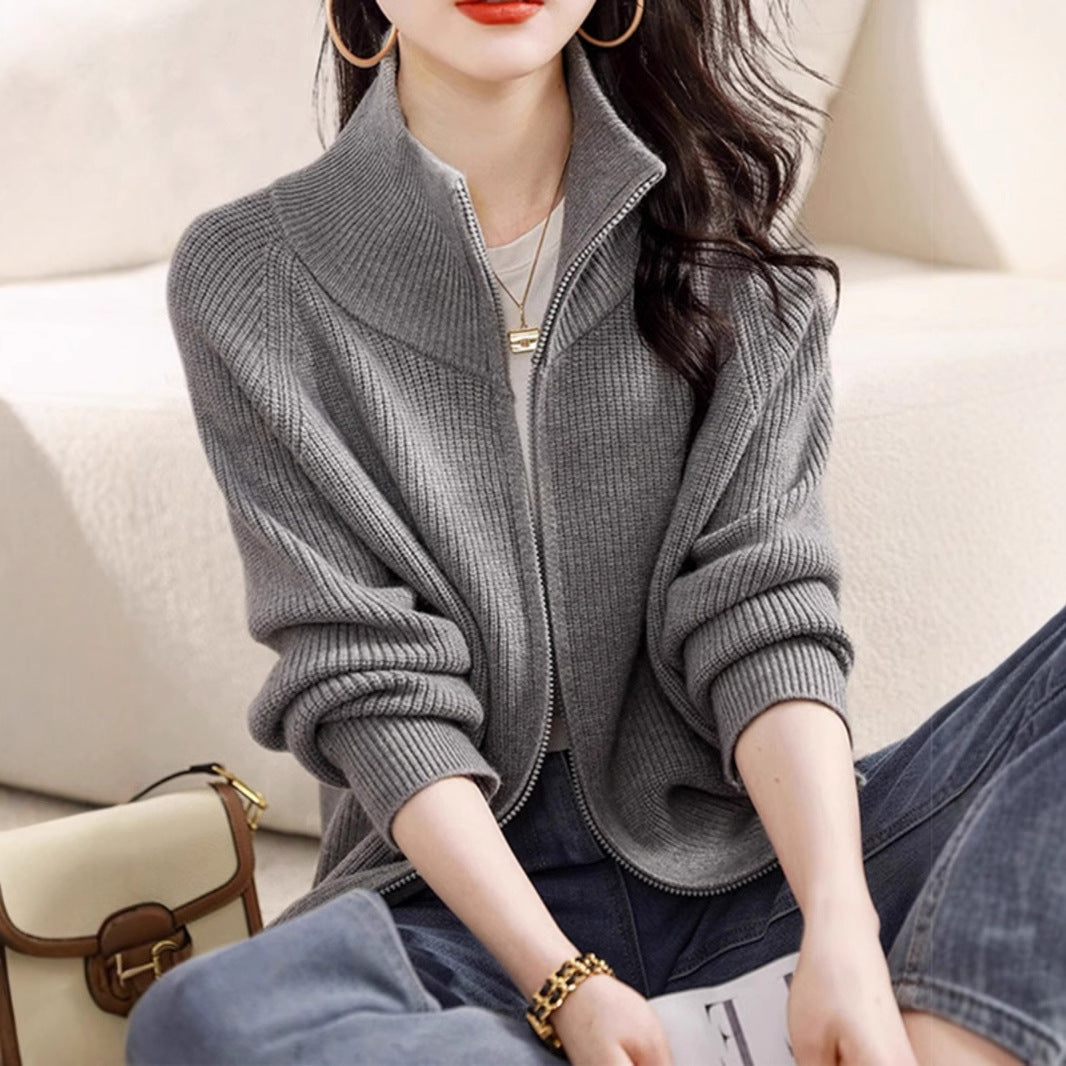 Sophie Soft Zipped Cashmere Sweater