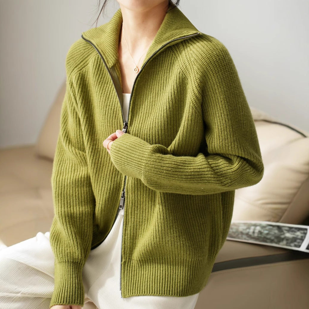 Sophie Soft Zipped Cashmere Sweater