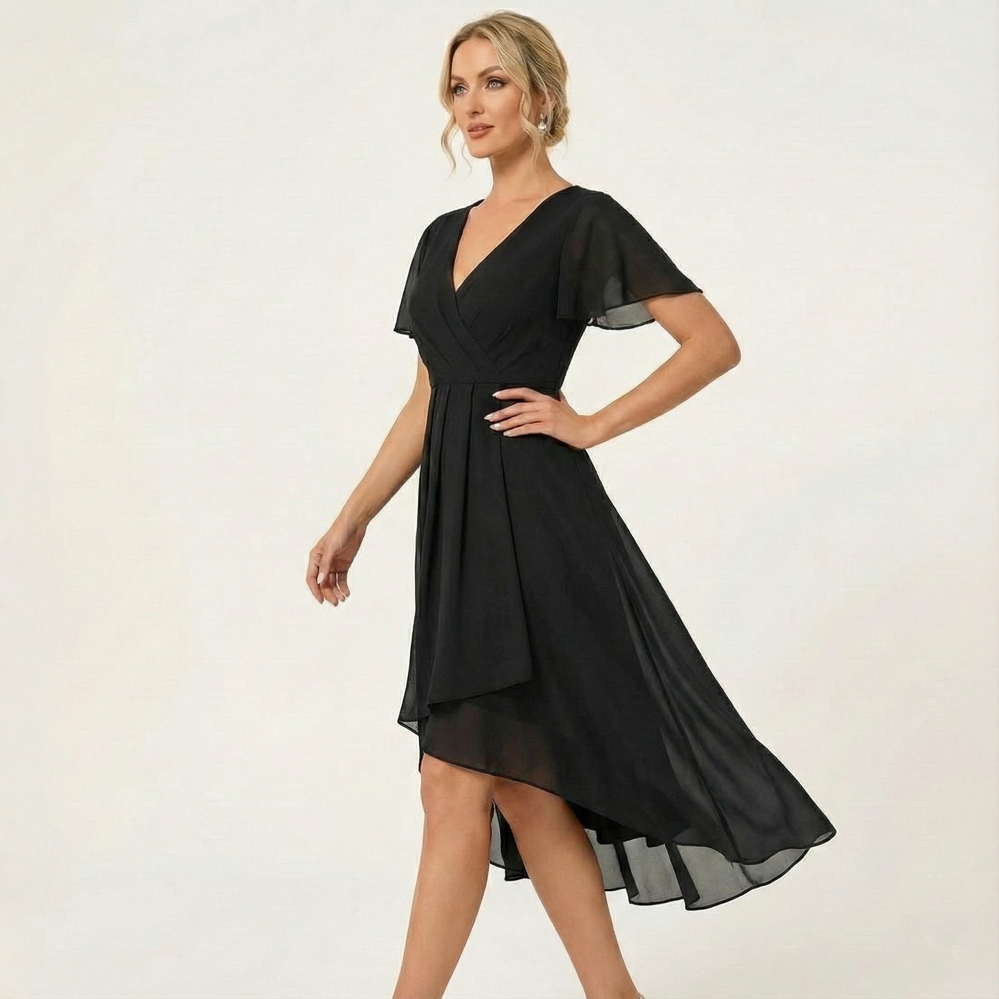 Morgan - Airy Silk Chiffon Dress