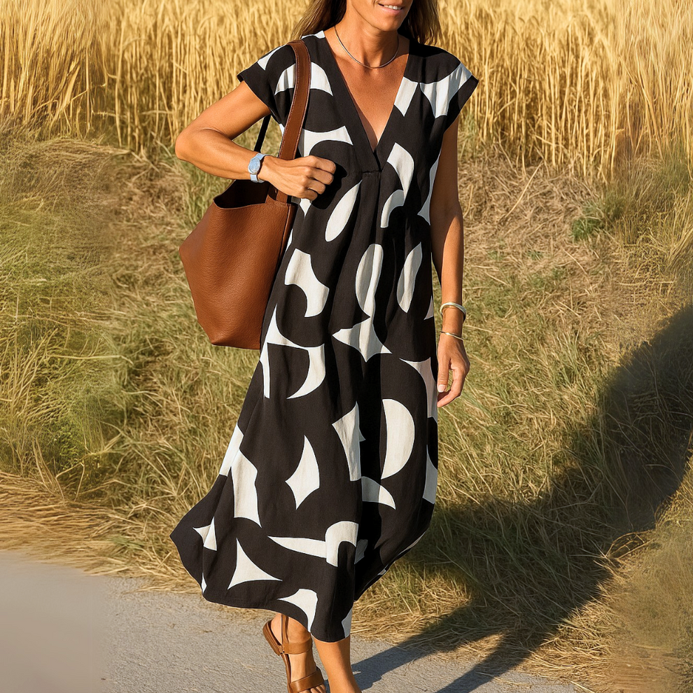 Saya – robe fluide élégance asiatique