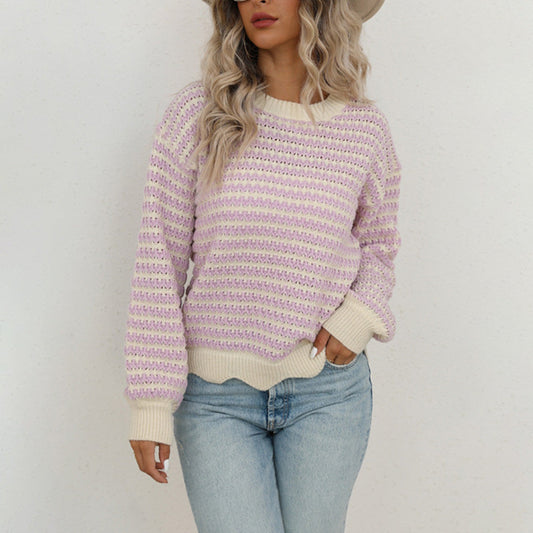 Emma Soft Striped Knit Pull