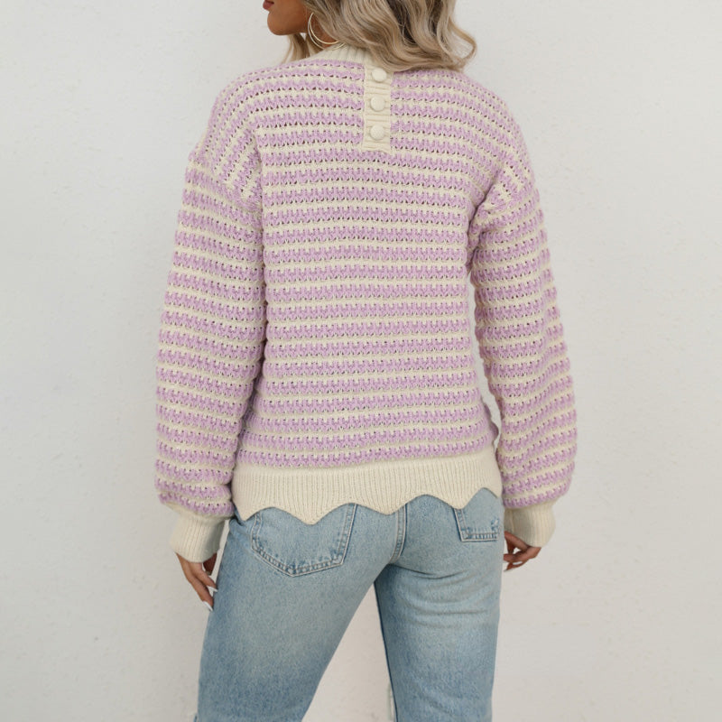 Emma Soft Striped Knit Pull