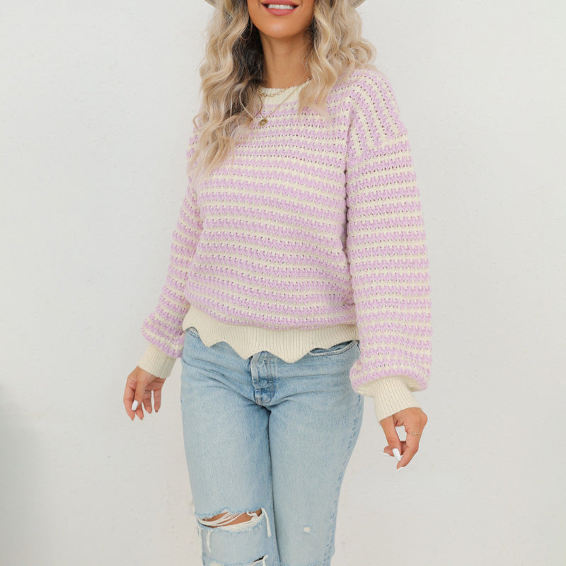 Emma Soft Striped Knit Pull