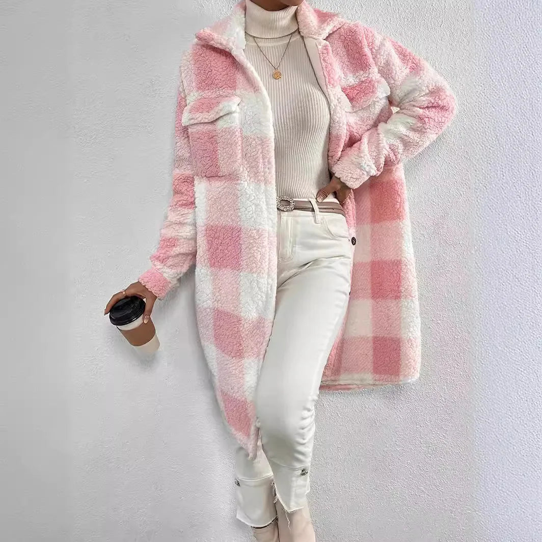 Élise Soft Plaid Wool Jacket