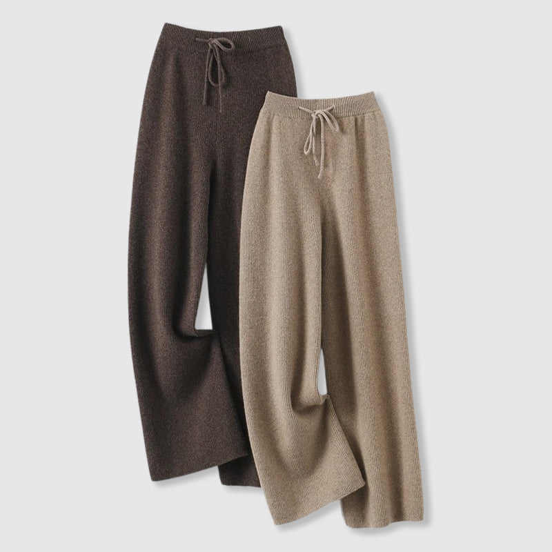 Emma Luxurious Cashmere Wide Leg Pants