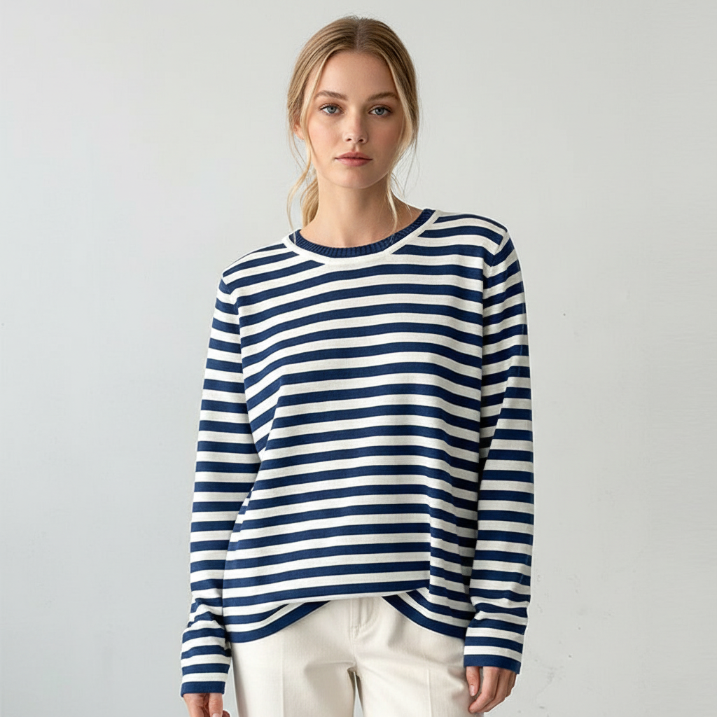 Sophie Chemise À Rayures Élégante À Manches Longues